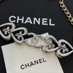Chanel Heart Diamond Choker Necklaces
