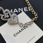 Chanel Heart Diamond Choker Necklaces