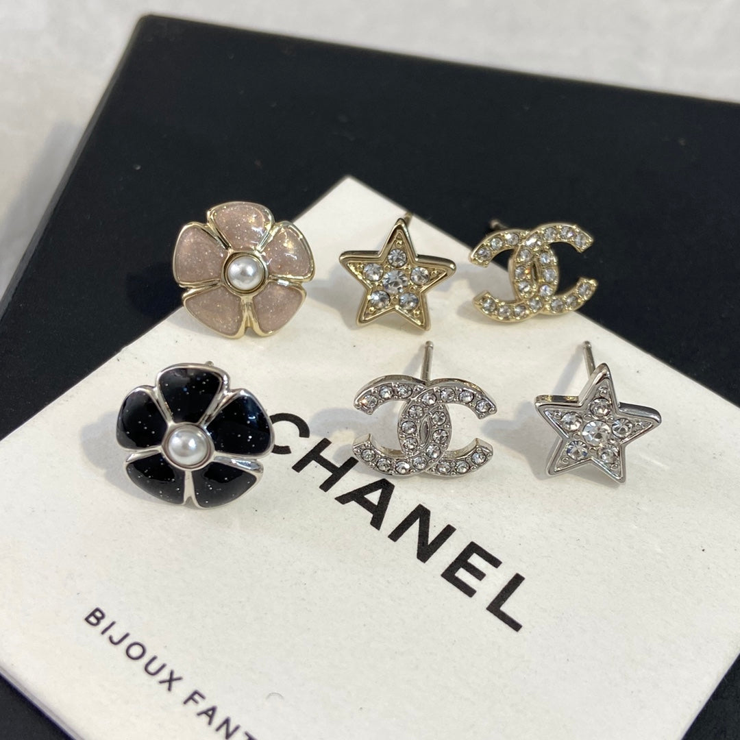 Chanel Three Earring Set Earrings
