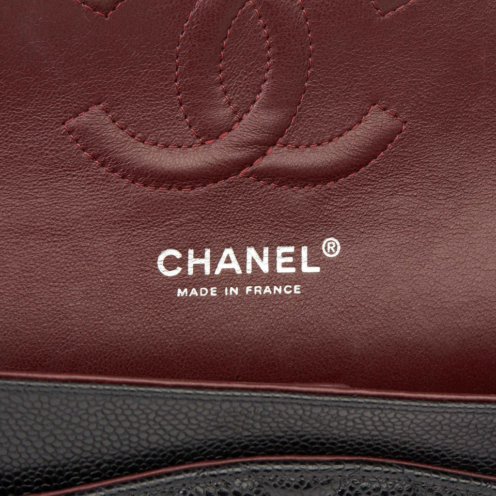 chanel-classic-flap-bag-with-silver-hardware-1 Handle