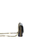 chanel-23c-mini-flap-bag-chain-grained-calfskin-black-copy Shoulder