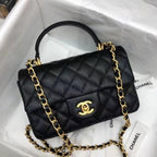 chanel-classic-mini-top-handle-rectangular-caviar Handle