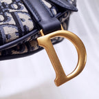 dior-mini-saddle-bag-blue-oblique-jaquard Shoulder