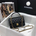chanel-classic-mini-top-handle-rectangular-caviar Handle