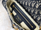 dior-medium-saddle-bag-with-strap-blue-oblique Shoulder