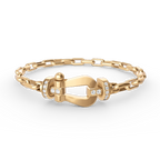 FRED FORCE LARGE HORSESHOE CLASP METAL BRACELET