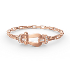 FRED FORCE LARGE HORSESHOE CLASP METAL BRACELET