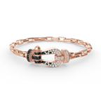 FRED FORCE LARGE HORSESHOE CLASP METAL BRACELET