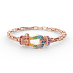 FRED FORCE LARGE HORSESHOE CLASP METAL BRACELET