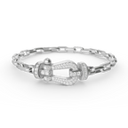 FRED FORCE LARGE HORSESHOE CLASP METAL BRACELET