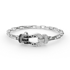 FRED FORCE LARGE HORSESHOE CLASP METAL BRACELET