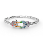 FRED FORCE LARGE HORSESHOE CLASP METAL BRACELET