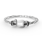 FRED FORCE LARGE HORSESHOE CLASP METAL BRACELET