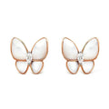 VCA BUTTERFLY MOP DIAMOND EARRINGS