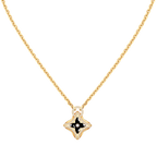 LOUIS VUITTON STAR PEDANT PINK GOLD DIAMOND NECKLACE
