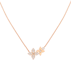 LOUIS VUITTON STAR BLOSSOM NECKLACE PINK GOLD DIAMONDS