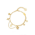 LOUIS VUITTON BLOOMING PINK GOLD MOP BRACELET