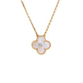 VCA CLOVER 15MM DIAMOND WHITE FRITILLARIA NECKLACE