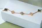 VCA CLOVER 5 MOTIF GRAY MOP BRACELET COLLECTION