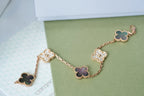 VCA CLOVER 5 MOTIF GRAY MOP BRACELET COLLECTION