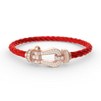 FRED FORCE LARGE HORSESHOE FULL DIAMOND BRACELET ROSE GOLD