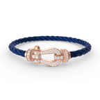 FRED FORCE LARGE HORSESHOE FULL DIAMOND BRACELET ROSE GOLD