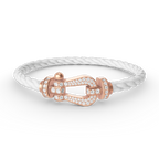 FRED FORCE LARGE HORSESHOE FULL DIAMOND BRACELET ROSE GOLD