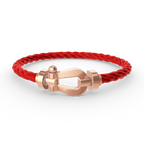 FRED FORCE LARGE HORSESHOE NO DIAMOND BRACELET ROSE GOLD