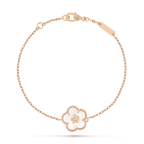 VCA LUCKY WHITE MOP PLUM BLOSSOM BRACELET