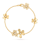 VCA FRIVOLE GOLD 5 FLOWERS BRACELET