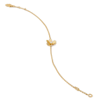 VCA FRIVOLE GOLD FLOWER PINK MALACHITE BRACELET