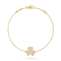 VCA FRIVOLE GOLD FLOWER DIAMOND BRACELET