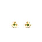 VCA FRIVOLE FLOWER MALACHITE EARRINGS