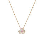 VCA FRIVOLE ROSE GOLD FLOWER DIAMOND NECKLACE