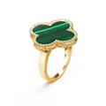 VCA CLOVER MALACHITE RING