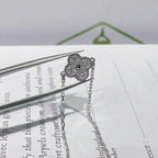 VCA CLOVER SINGLE FLOWER BRACELET SILVER