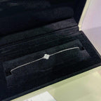 VCA CLOVER SINGLE FLOWER BRACELET SILVER