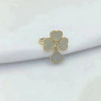 VCA SWEET CLOVER WHITE MOP RING