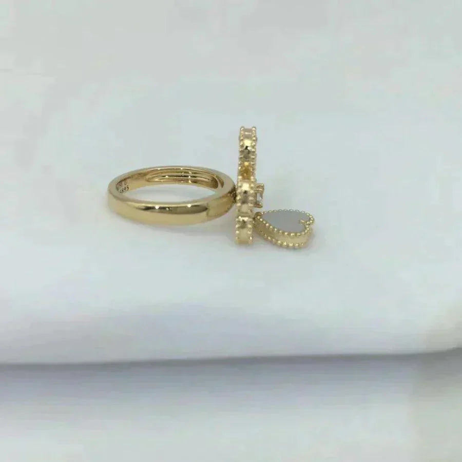 VCA SWEET CLOVER WHITE MOP RING