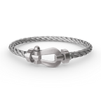 FRED FORCE LARGE HORSESHOE NO DIAMOND BRACELET SILVER