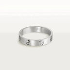 CARTIER LOVE RING 4MM 1 DIAMOND SILVER